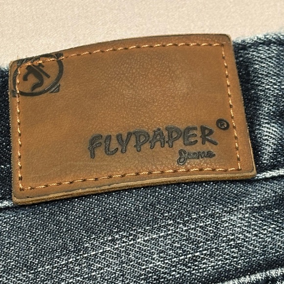 FLYPAPER Men's Jeans 32/30 Bootcut Blue Denim RN 114936 Y2K Grunge - Picture 4 of 12